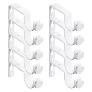 Paquete de 10 soportes ajustables para barra de cortina individual de 1 pulgada
