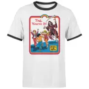 Steven Rhodes Tag You're It Unisex Ringer T-Shirt - White/Black