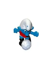 Smurfs Soccer Player Smurf 20035 Vintage Figure PVC Toy Figurine Peyo 1978