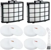 Replacement Filters for Shark Lift-Away Bagless Upright Vacuum NZ850UK NZ860UK AZ912UK, Includes 4 Sponge Filters, 2 HEPA Filter, and 1 Cleaning Brush