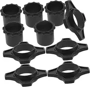 Kisangel 5Sets Microphone Roll Rings Bottom Rod Sleeve Convenient Handheld Mic Protection Exquisite Workmanship for Easy Installation Suitable for Various Events