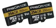ProGrade Digital 256GB UHS-II microSDXC w/ SD Adapter (2-Pack) Sony Canon Nikon