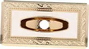 Box Inlaid Gold and Jade Tissue Box Toilet Tissue Cover Rectangular Tissue case Tissue Storage Cases car Visor Tissue Holder Tissue Organizer car Trim Acrylic Carton Desktop