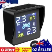 Solar Motorcycle TPMS Tire Pressure Tyre Temperature Monitoring Alarm System