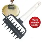 Food Grade Dough Puncher Plastic Pizza Docker Roller Kitchen Baking Tool