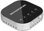 Snblzhef Desktop USB Conference Speakerphone BT Microphone 360° Omnidirectional Condenser Computer Mic with Speaker