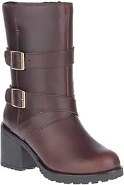 Harley-Davidson Women's Lalanne Triple Strap Motorcycle Boot, Brown, 9