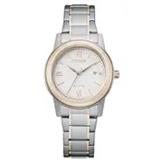 Citizen Eco-Drive White Dial Stainless Steel Women's Watch (FE1226-82A)