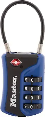 4697D Set Your Own Combination TSA Approved Luggage Lock, 1 Pack, Colors May Var