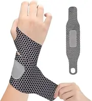 Ultra-Thin Wrist Brace and Compression Wraps, 2Pcs Ultra Thin Wrist Support Brace,Carpal Tunnel Wrist Braces,Adjustable Carpal Tunnel Support Sleeves,Wrist Brace Support for Carpal Tunnel,Black