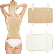 2Pcs Back Essential Oil Pack Set Washable Reusable Essential Oil Wrap Leakproof Oil Pack Wrap Adjustable Oil Pack Soft Bamboo Flannel Back Oil Pack for Back Relaxation \