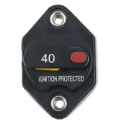 Circuit Breaker Fuse Inverter Manual Reset Button Auto 12V-32V DC 40 Amps