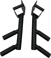 yuksok 2Pcs Fitness Dips Bars Attachments Grips Handles Strength Training Multi Function Exercise Grips Accessories for Power Racks