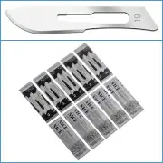 10pcs Carbon Steel No. 19 Sealed Sterile Scalpel Blades Modelling Craft Tool