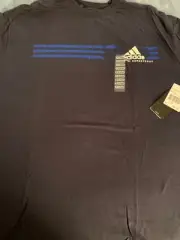 NWT Adidas ClimaLite Category Logo Running Training Tee SZ XL Men Dark Navy