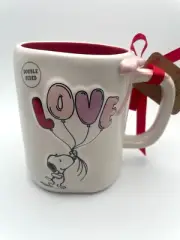 Rae Dunn Peanuts Mug Snoopy LOVE Balloons Mug Made With Love 22oz Large Cup B78