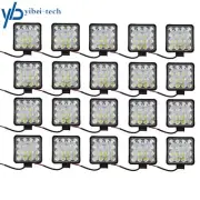 20pcs 4inch 48W Square LED Work Light Flood Light Off-Road SUV Boat Tractor 12V