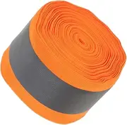 HOMOCONO 1 Roll Reflective Safety Strip for Clothing Bright Fluorescent Reflective Fabric Webbing Easy to Sew Weatherproof Material for Costumes and Traffic Safety Applications
