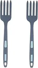 Alipis Pcs Ergonomic Pasta Server Fork Large Silicone Reusable Cooking Fork Safe Washable Kitchen Tool