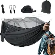 Hammock Net - Durable Camping Hammock Net Portable | Breathable Compact Waterproof Lightweight Camping Accessories for Outside Hiking Travel Backyard Survival Outdoor Backpacking