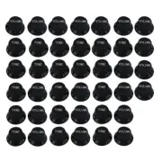 Set FD ST Electric Guitar Knobs 40 Tone & 20 Volume Control Knobs Black Color