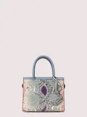spencer snake-embossed mini satchel