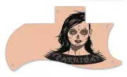 SG Half Face Pickguard Custom Gibson Graphic Graphical Guitar Single Catrina