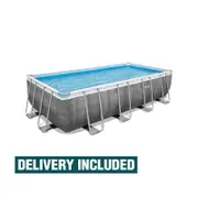 Bestway 5.49m x 2.74m x 1.22m Power Steel Rectangular Above Ground Pool Set