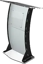 CLASSIC CONCEPTS Acrylic Podium Stand for Churches,Conference,Speeches,Weddings,Classroom,Professional Presentation Podiums CCP056 (Black Frosted)