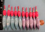 10 NEW WOOD SLIP FLOATS / BOBBERS PANFISH ICE FISHING NO FREEZE UP ON LINE B55