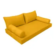|SLIPCOVER ONLY|S2 Daybed Mattress Bolster Backrest Covers Piped Trim Crib AD108