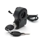 E-Bike Lgnition Lock Key Thumb Throttle Switch Power for M5/ M365 Universal Electric Scooter Accessories Black