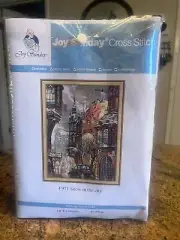 NEW Counted Cross Stitch Kit Joy Sunday SNOW IN THE CITY F971