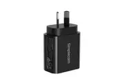 Simplecom Dual Port PD 20W Fast Wall Charger USB-C + USB-A for Phone Tablet (CU220)