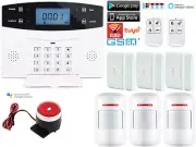 D01 WiFi Tuya APP Wireless Wired Home Security Alarm System+Amazon Alexa+Google