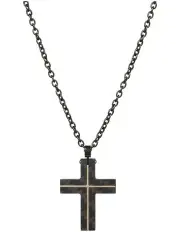 [Cudworth] Rose Gold Lines & Ion Plated Chain 55cm in Black