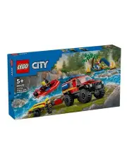 [LEGO] City 4x4 Fire Engine with Rescue Boat 60412 Toy