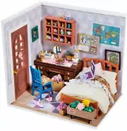 Robotime DIY Miniature Model ANNE'S BEDROOM 3D Wooden Model Kit NEW