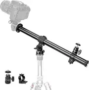 Koolehaoda 16.5" Tripod Extension Arm Horizontal Centre Column Extension Boom 28mm Tube with 360° Rotatable Rotating Base for Overhead Photography, Macro Shooting, Load up to 22lbs