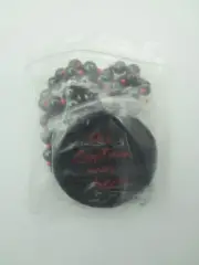 Captain Morgan Mardi Gras Beads Necklace Pin - Black Red NOS