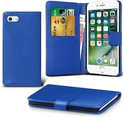 iPro iPhone SE 2016 Case, (Not For 2020 /2022), iPhone 5S Case, iPhone 5 Case, Blue Book Wallet Pu Leather Case Cover For iPhone SE 5S 5 By