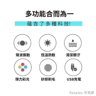 【PANATEC 沛莉緹】彩光溫熱緊致保濕兩用清潔洗臉機美容導入儀(K-383)