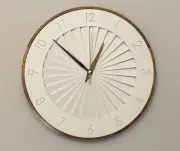 Clock Lud Wall Clock Resin Wood Inspection Vintage Nordic Mid-Century Eames 50'