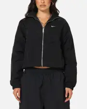 [Nike] Nike Women's Sportswear Loose Uv Woven Full-zip Jacket Brown/black - Size 2XL 2XL Brown/Black