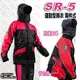 【SOL SR-5 背包款】SR5 兩件式雨衣 側邊拉鏈 3M反光條 紅色 防風 防水