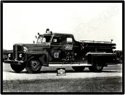 Vtg. Pirsch Fire Truck New Metal Sign: Lakeland Fire Department Truck