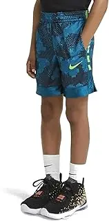 [Nike] Big Kids' (Boys') Dri-FIT Elite Super Basketball Shorts (XL (18-20 Big Kids), Green Abyss/Deep Ocean/Green Abyss)