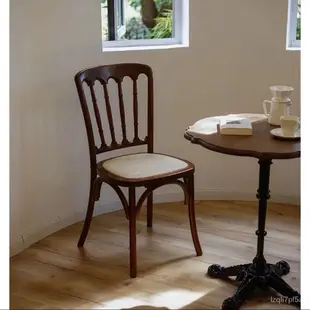 複古傢用椅子 中古網紅法式實木 靠背餐椅 全實木餐椅 餐桌椅 靠背椅 實木餐椅 北歐風 餐椅 椅子 休閒椅