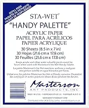 STA-Wet Handy Palette Re-Fill Acrylic Paper 30 Sheets