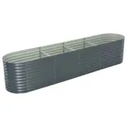 Steel Planter Outdoor Patio Balcony Flower Bed Container Box Herb Vegetable Pot